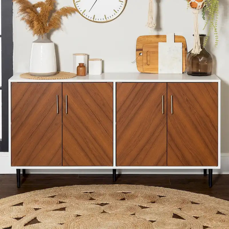 Middlebrook Cassandra 58-inch Mid-Century Modern 4-Door Buffet