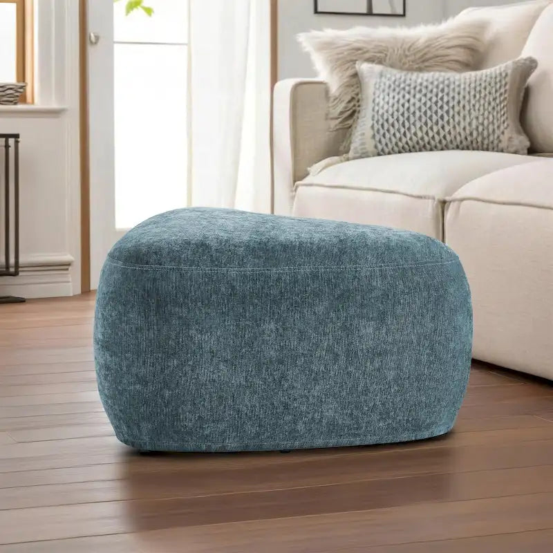 Pouf triangulaire ottoman en tissu moderne
