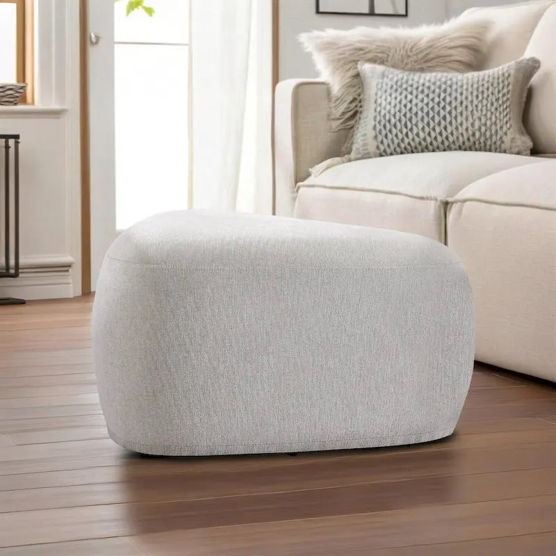Pouf triangulaire ottoman en tissu moderne