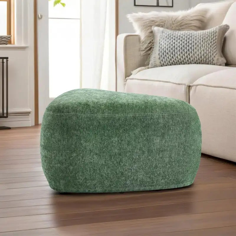 Pouf triangulaire ottoman en tissu moderne