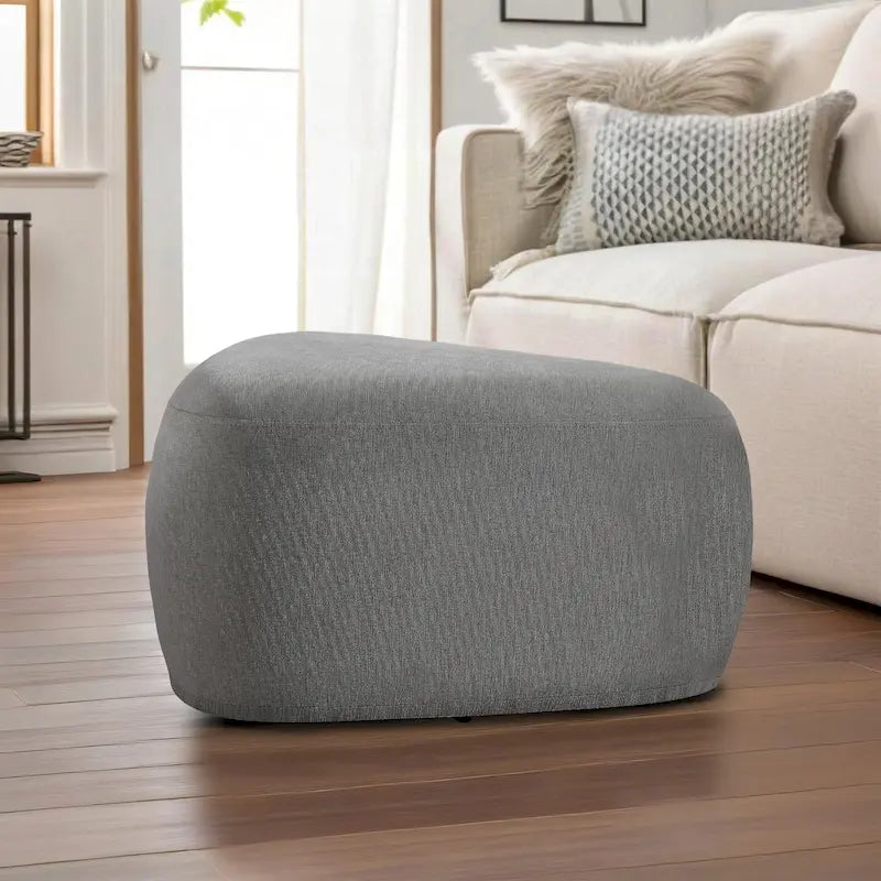 Pouf triangulaire ottoman en tissu moderne