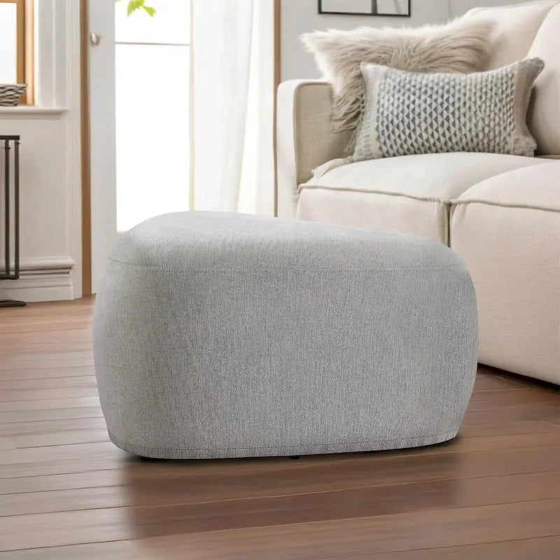 Pouf triangulaire ottoman en tissu moderne