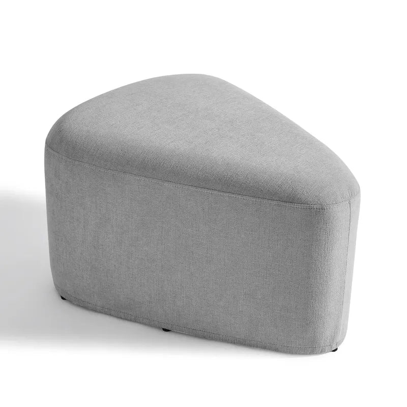 Pouf triangulaire ottoman en tissu moderne