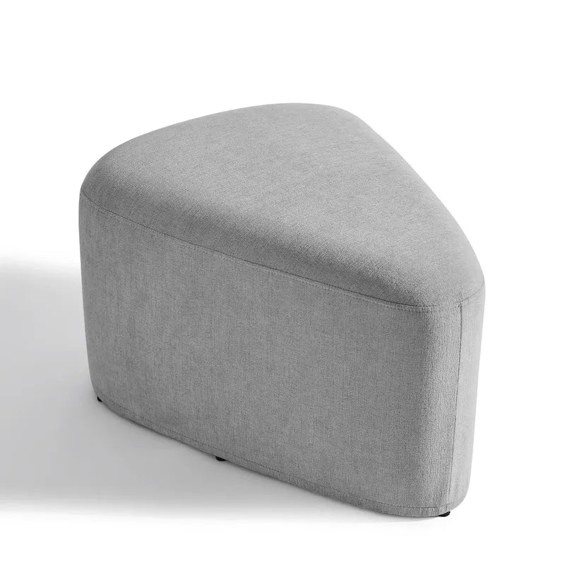 Pouf triangulaire ottoman en tissu moderne