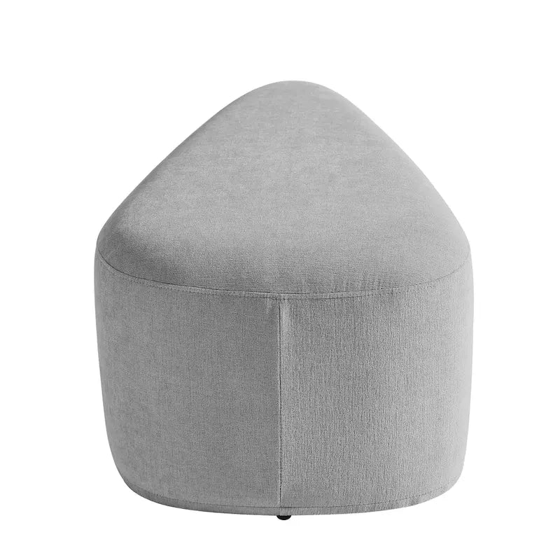 Pouf triangulaire ottoman en tissu moderne