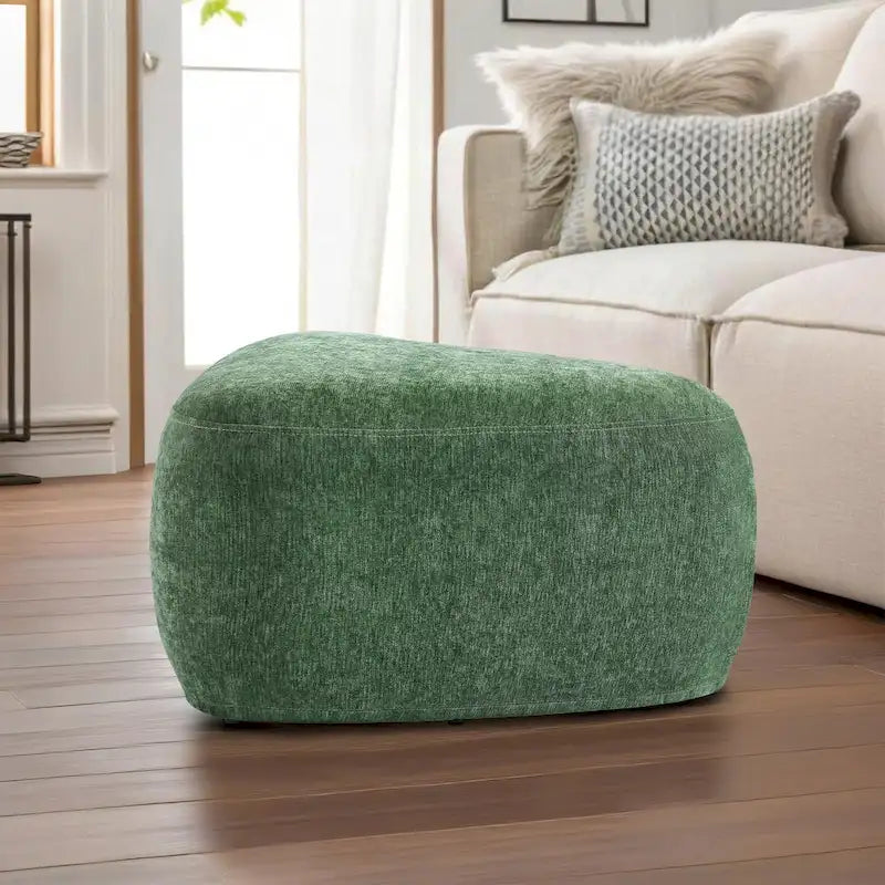 Pouf triangulaire ottoman en tissu moderne