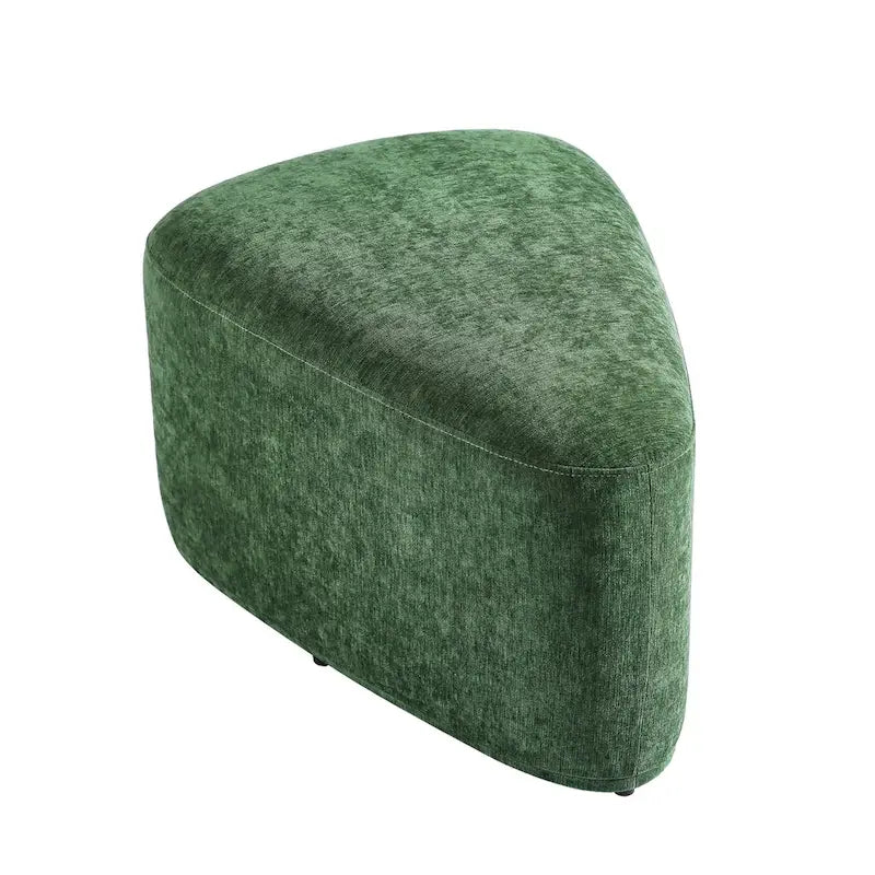 Pouf triangulaire ottoman en tissu moderne