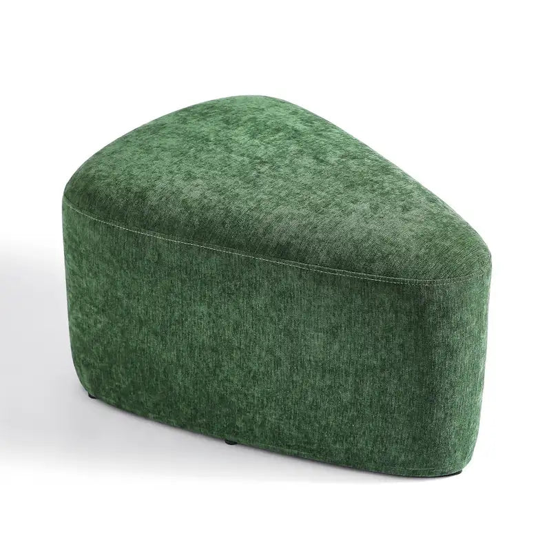Pouf triangulaire ottoman en tissu moderne
