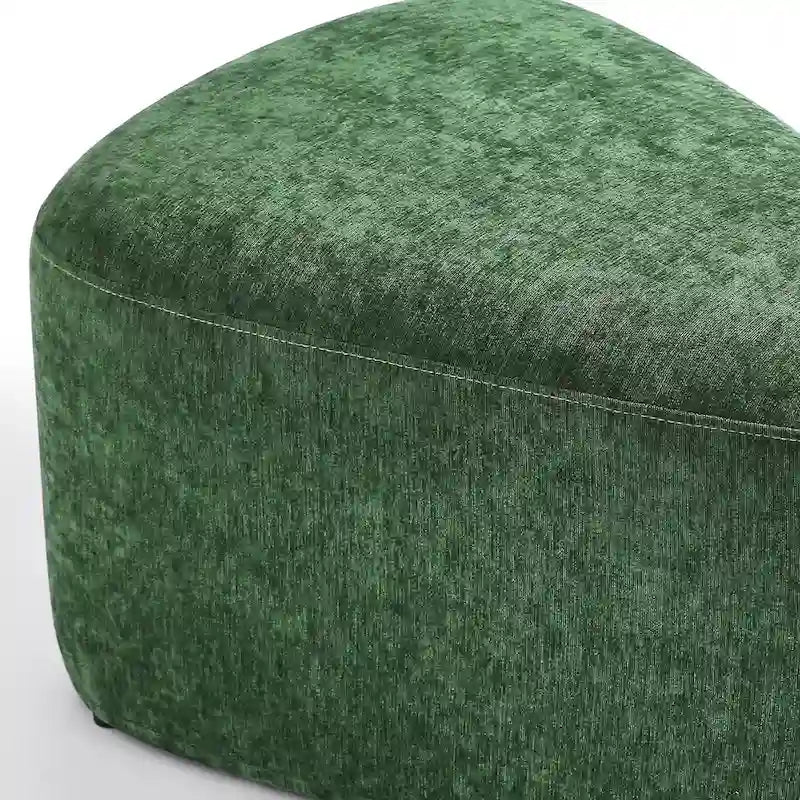 Pouf triangulaire ottoman en tissu moderne