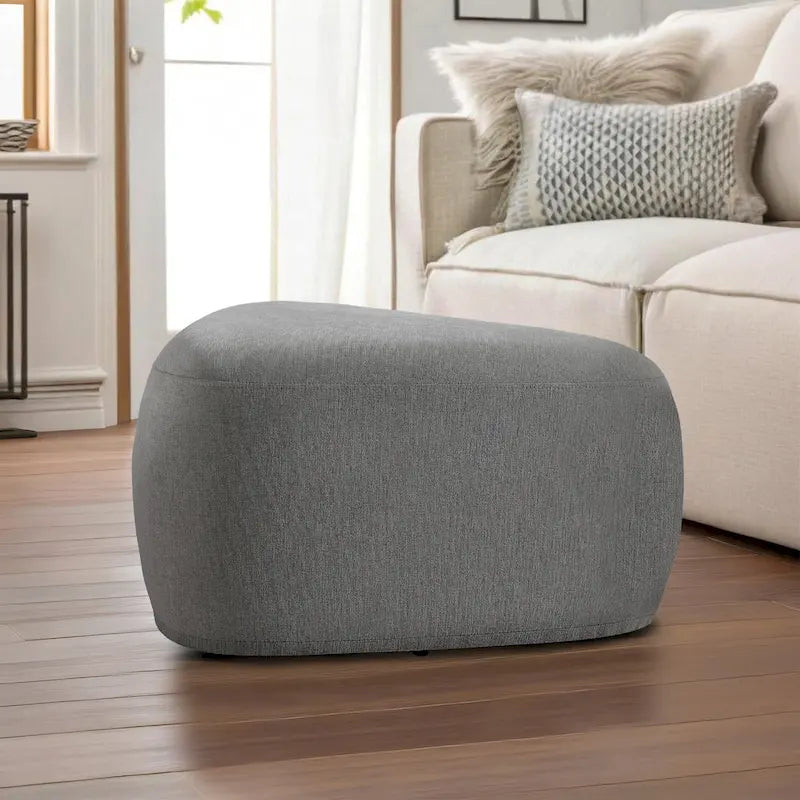 Pouf triangulaire ottoman en tissu moderne