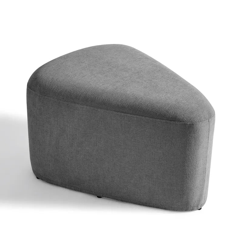 Pouf triangulaire ottoman en tissu moderne