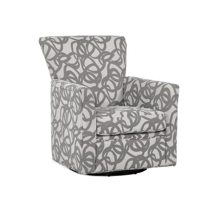 360° Swivel Rocker Chair with Polyester Fabric - ADA Compliant