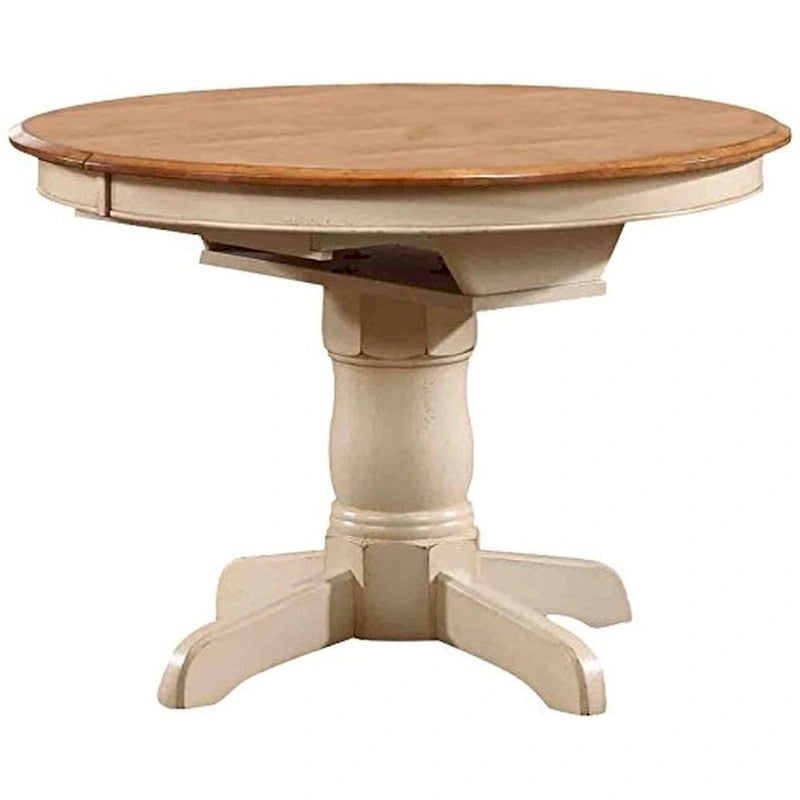 Table à manger ronde à rallonge papillon
