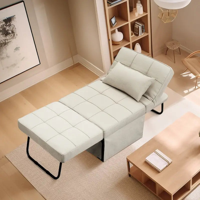 4-in-1 Adjustable Sleeper Sofa Chair with Ottoman