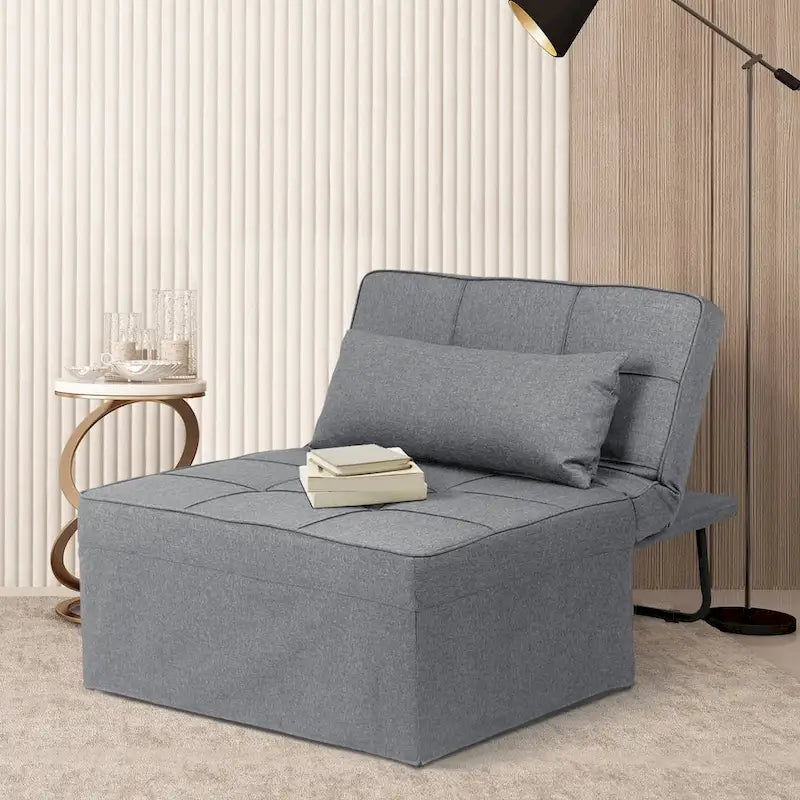 4-in-1 Adjustable Sleeper Sofa Chair with Ottoman