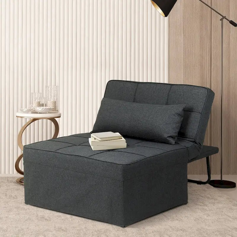 4-in-1 Adjustable Sleeper Sofa Chair with Ottoman