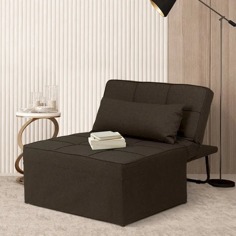4-in-1 Adjustable Sleeper Sofa Chair with Ottoman