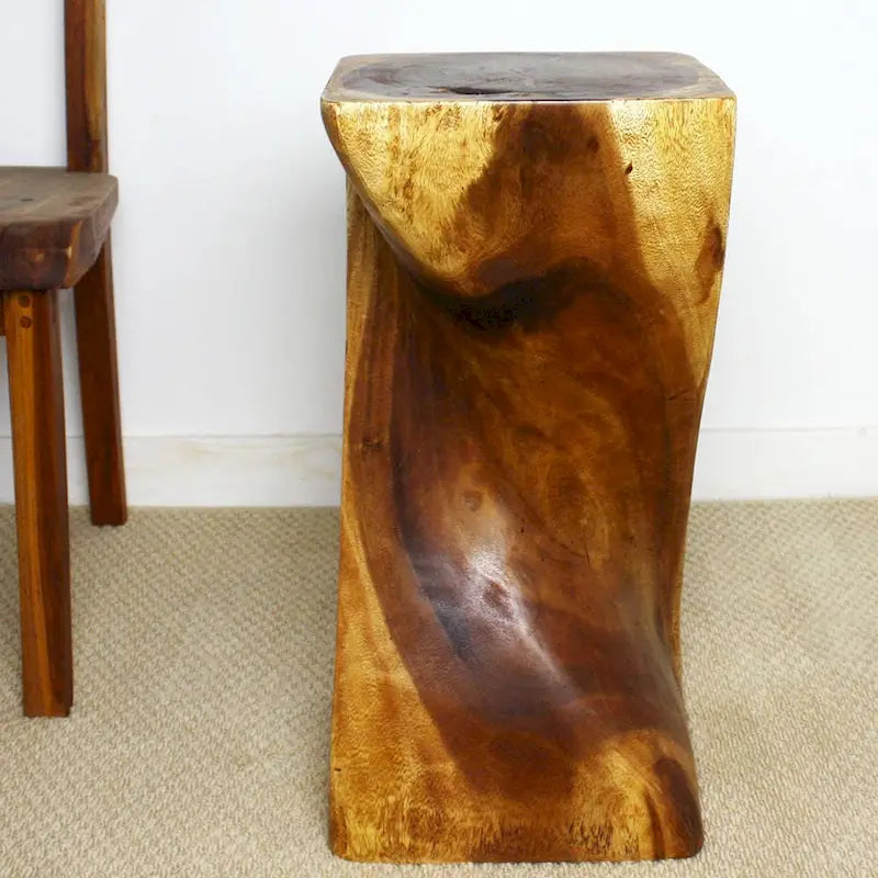 Tabouret de Table Single Twist 12" x 24" - Huile de Noyer