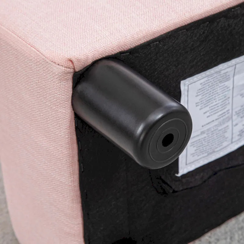 16 Cube Modern Linen Footrest Ottoman