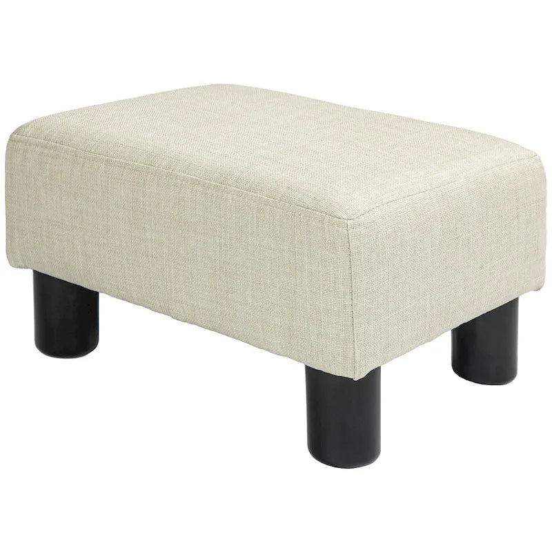 16 Cube Modern Linen Footrest Ottoman