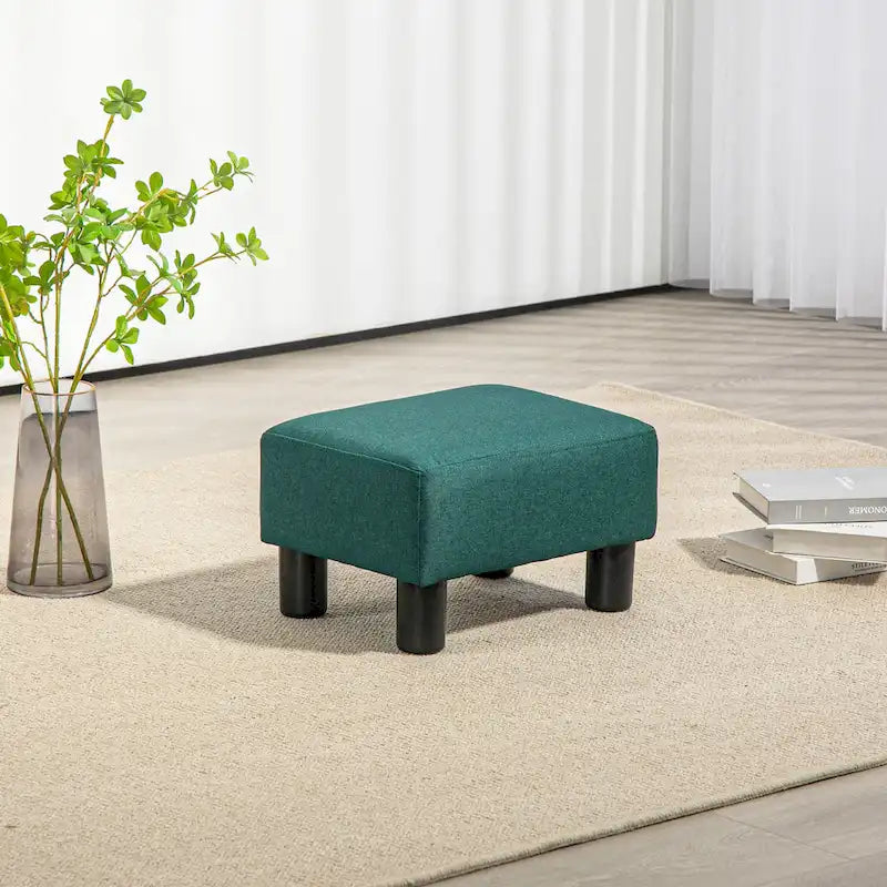 16 Cube Modern Linen Footrest Ottoman