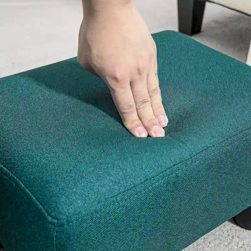 16 Cube Modern Linen Footrest Ottoman