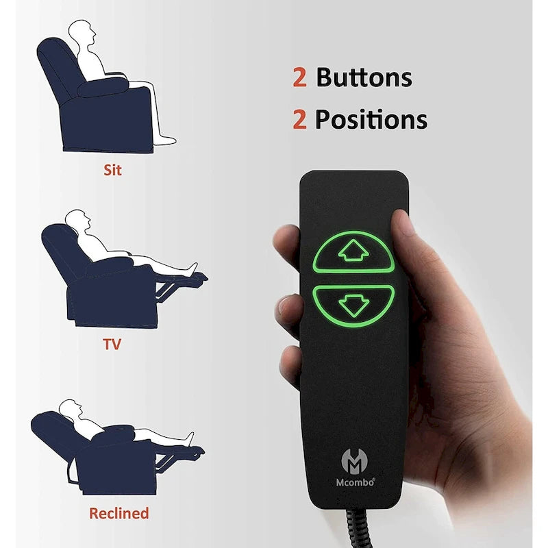 Fauteuil relax électrique pivotant, inclinable et coulissant, avec chauffage et massage