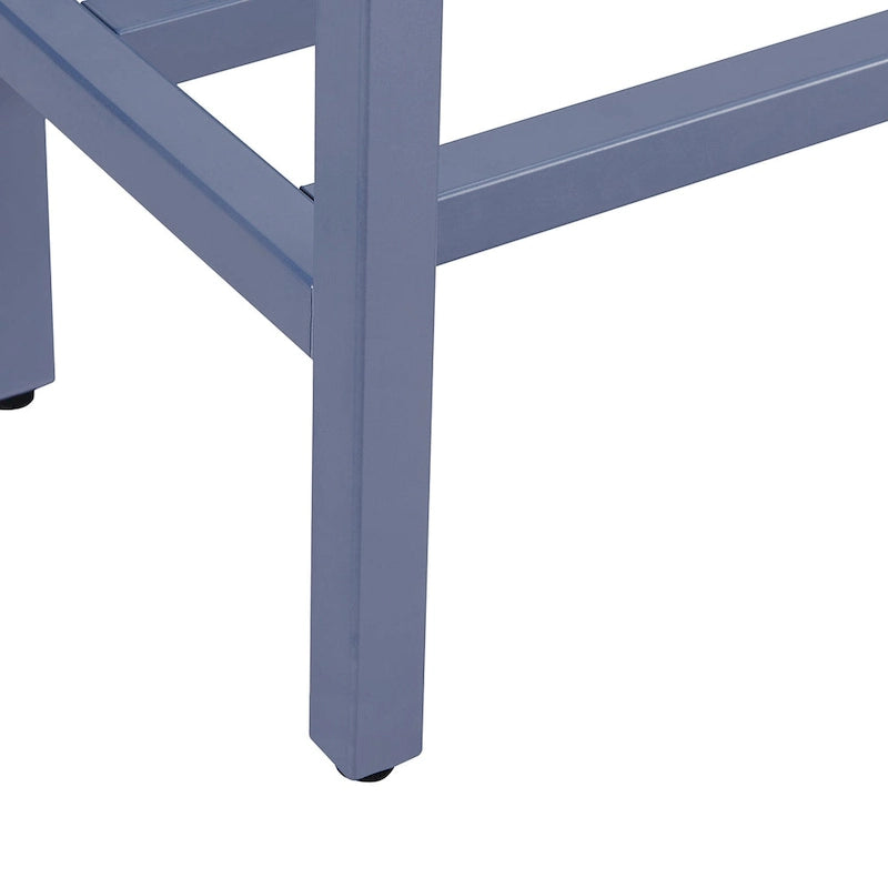Console étroite et longue avec plateau miroir - Piètement en métal doré