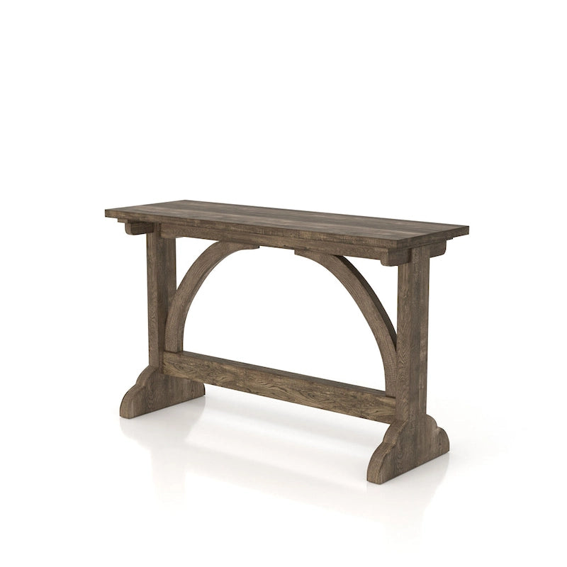 Console de salon 47 po fini chêne rustique