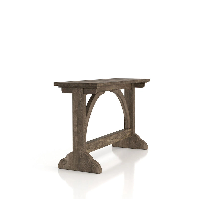 Console de salon 47 po fini chêne rustique