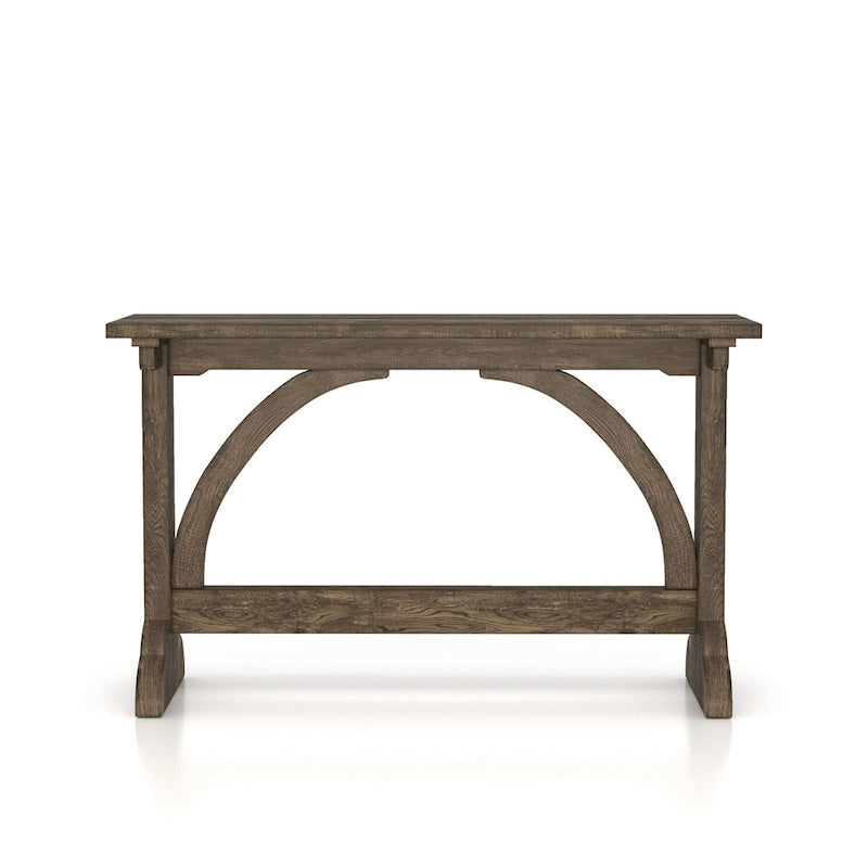 Console de salon 47 po fini chêne rustique