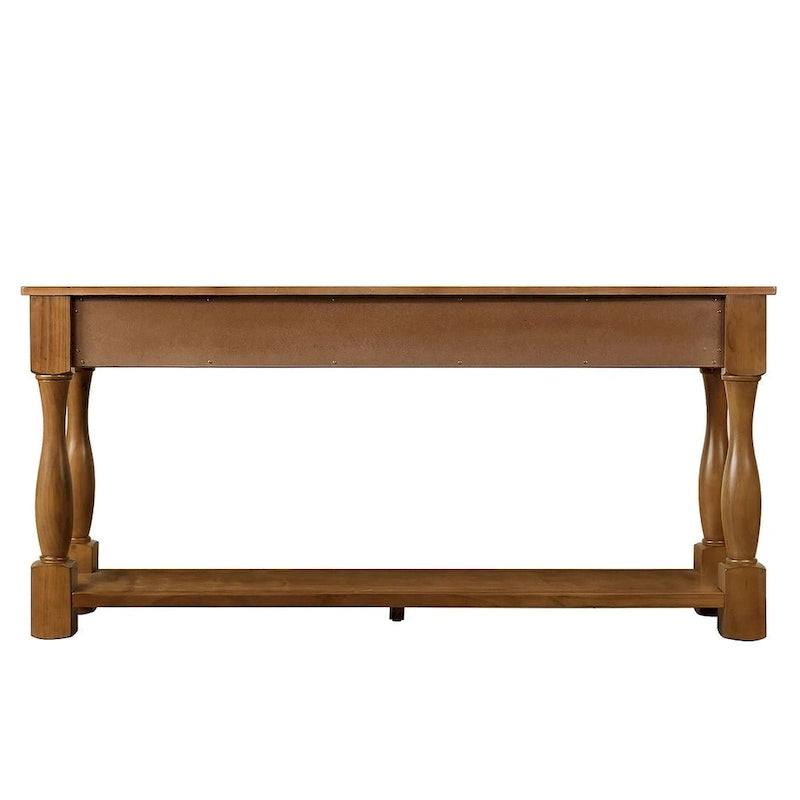 63.38" Sofa Console Table with 3 Drawers