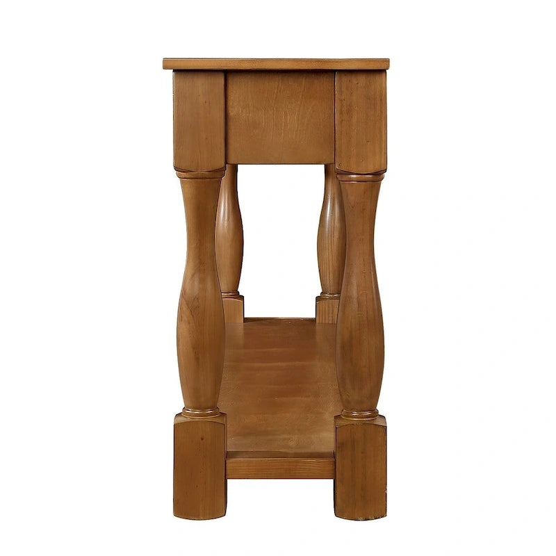 63.38" Sofa Console Table with 3 Drawers