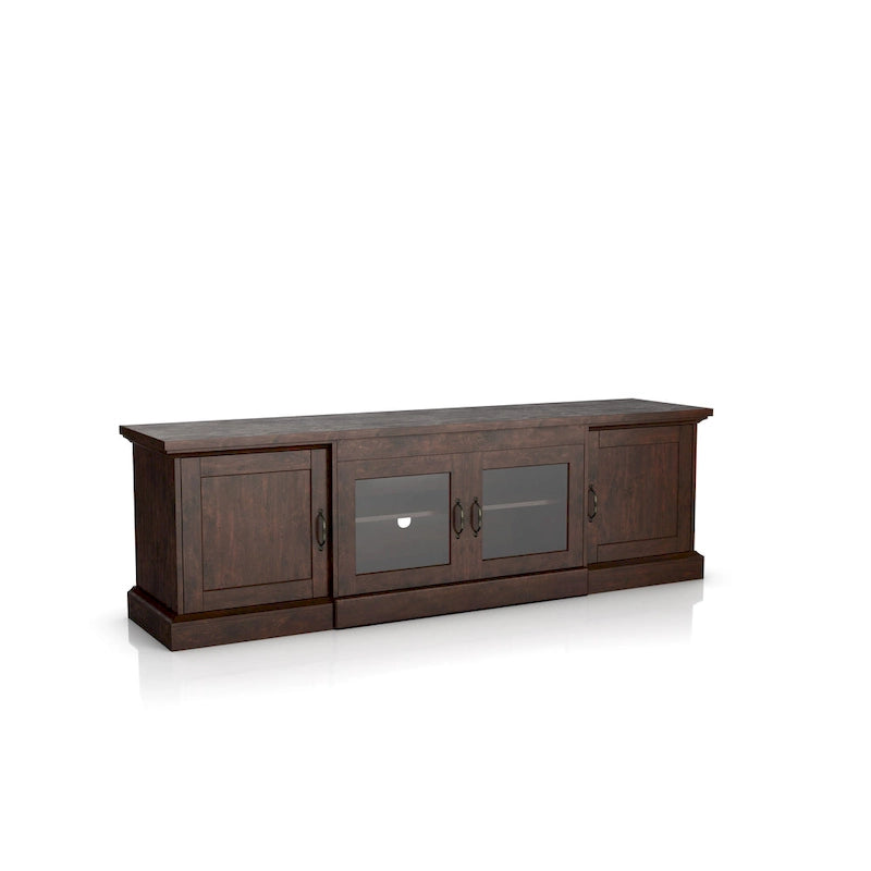 Meuble TV de rangement multifonction rustique de 68 pouces