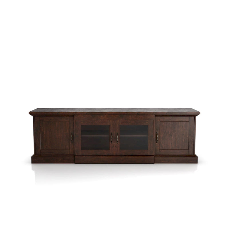 Meuble TV de rangement multifonction rustique de 68 pouces