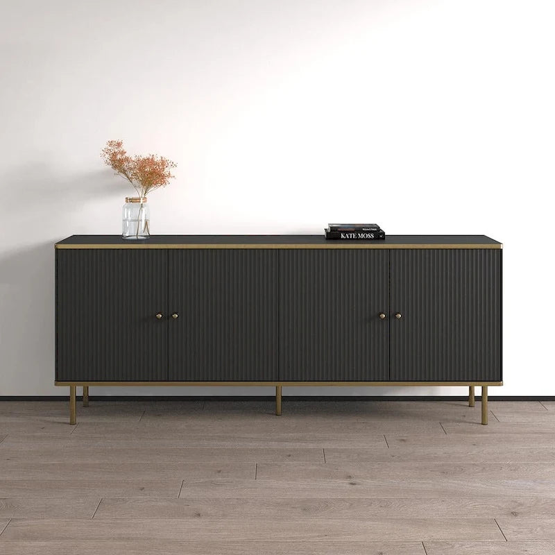 Buffet-crédence moderne mat de 72 pouces