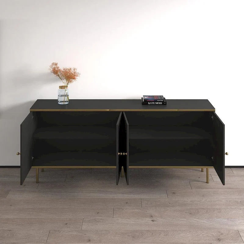 Buffet-crédence moderne mat de 72 pouces