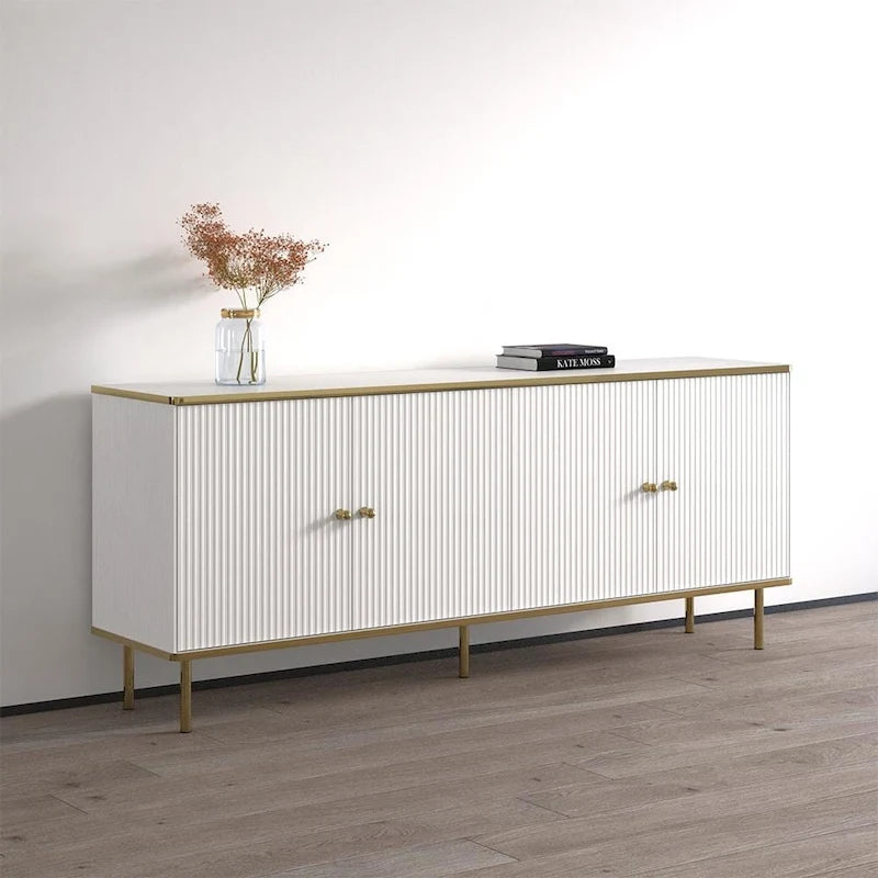 Buffet-crédence moderne mat de 72 pouces