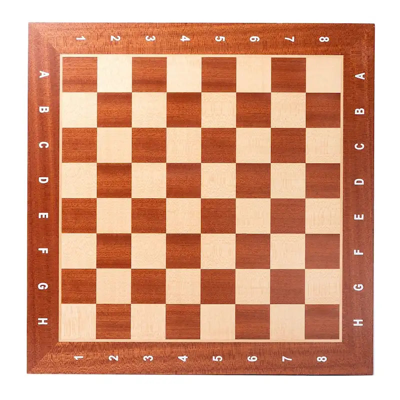 19x19 Wooden Inlaid Chessboard, Professional Staunton Tournament Chess Board with 2" Square
