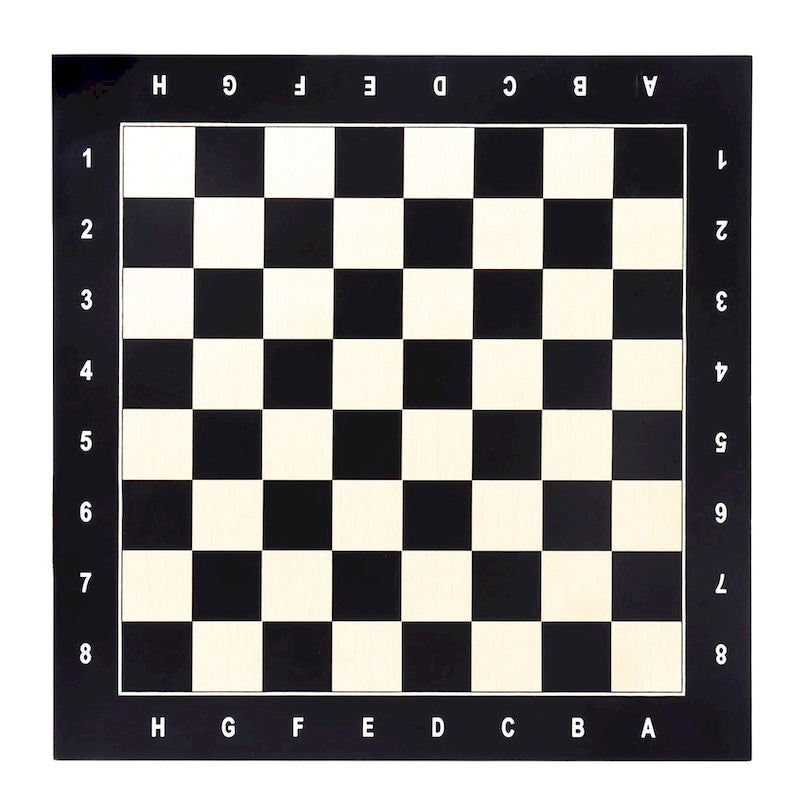 19x19 Wooden Inlaid Chessboard, Professional Staunton Tournament Chess Board with 2" Square