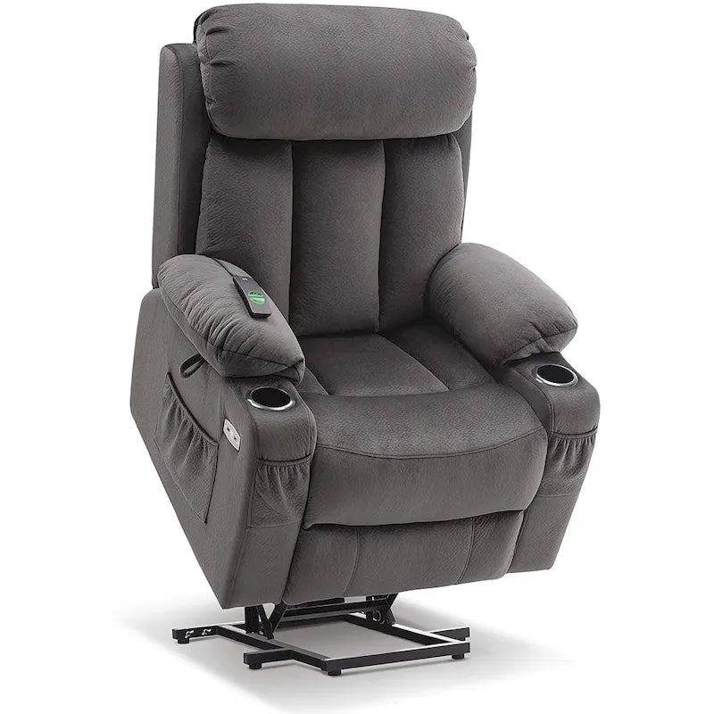 Grand fauteuil releveur inclinable avec repose-pieds étendu pour personnes de grande taille et fortes corpulences