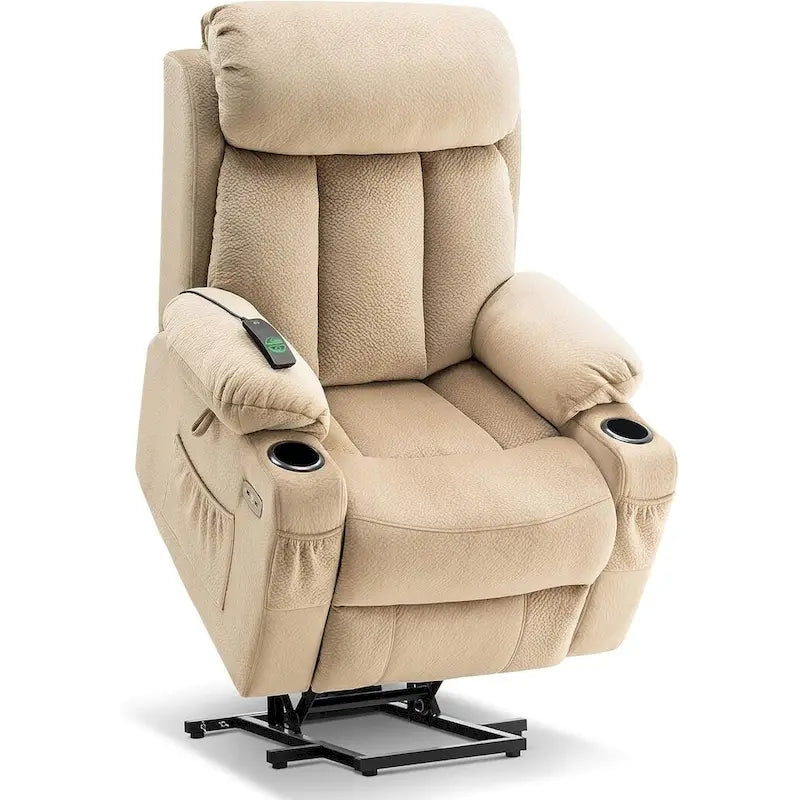 Grand fauteuil releveur inclinable avec repose-pieds étendu pour personnes de grande taille et fortes corpulences
