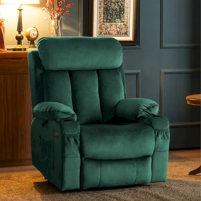 Grand fauteuil releveur inclinable avec repose-pieds étendu pour personnes de grande taille et fortes corpulences