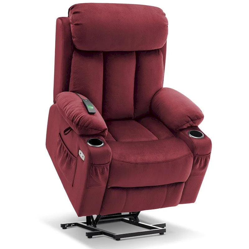 Grand fauteuil releveur inclinable avec repose-pieds étendu pour personnes de grande taille et fortes corpulences
