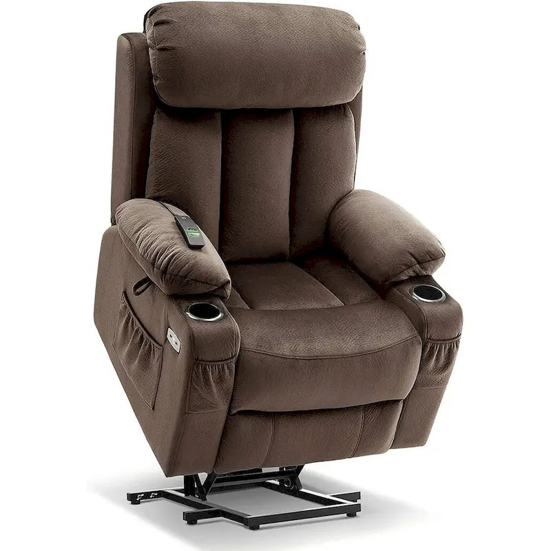 Grand fauteuil releveur inclinable avec repose-pieds étendu pour personnes de grande taille et fortes corpulences