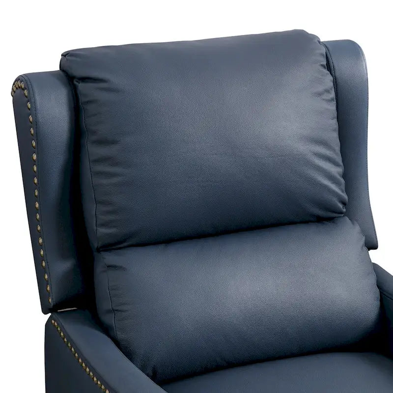 Fauteuil inclinable en cuir véritable - Style Mid-Century