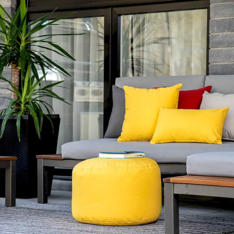 Pouf Ottoman imperméable intérieur/extérieur - 11 couleurs