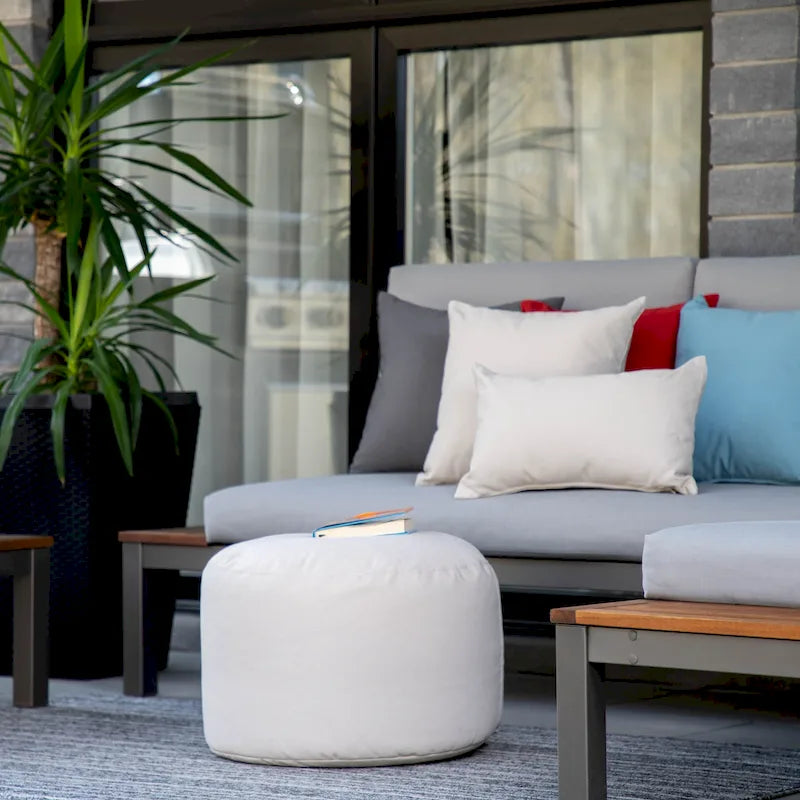 Pouf Ottoman imperméable intérieur/extérieur - 11 couleurs