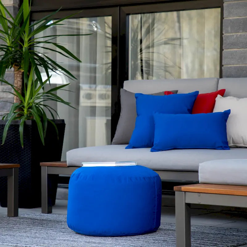 Pouf Ottoman imperméable intérieur/extérieur - 11 couleurs