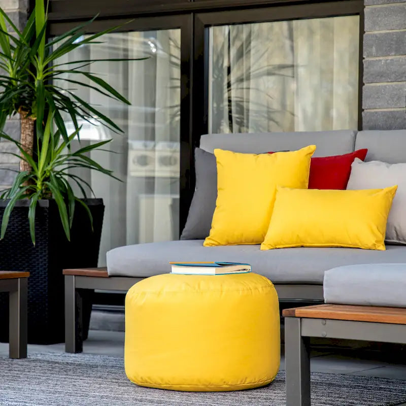 Pouf Ottoman imperméable intérieur/extérieur - 11 couleurs